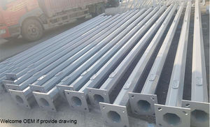 7<span class=keywords><strong>เมตร</strong></span>แขนเดียวนำไฟถนนพลังงานแสงอาทิตย์ที่มีเสาและราคา - Product Image 4