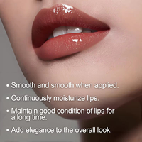 Vente en gros de cosmétiques pour femmes, étiquettes privées, logo personnalisé, vegan, 3 couleurs, haute pigmentation, rouge à lèvres liquide mat imperméable