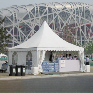 Wholesale OCPO Kitchen Big Outdoor Pagoda <b>Tent</b> <b>Canopy</b> Glass Wall Aluminium Frame Wind Resistant 10 Level Transparent PVC - Product Image 2
