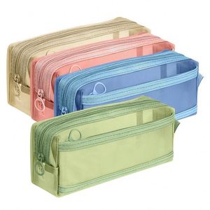 Large Capacity Stationery Pouch Hot Selling Pencil case Suitable for High <b>School</b> Student Custom logo and Color As Gift for Child - Product Image 4