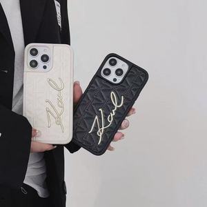 Funda de teléfono con letras en inglés de diseñador de marca Tide para iPhone 11 12 13 14 15 16 Promax 16E fundas móviles anticaída esmeriladas - Product Image 2