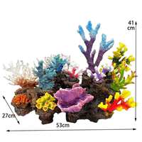 Accessoires modernes en plastique pour aquarium de paysage marin, décoration d'aquarium de corail pour usage extérieur