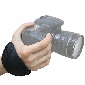 Sangle de poignée en cuir PU de poignet de main noire pour <span class=keywords><strong>appareil</strong></span> <span class=keywords><strong>photo</strong></span> numérique reflex numérique Nikon poignet sangle de poignée en cuir PU pour <span class=keywords><strong>appareil</strong></span> <span class=keywords><strong>photo</strong></span> numérique - Product Image 1