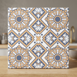 Azulejos de Cerámica Digitales Marroquíes Color Marfil de 400x400 mm, Porcelana Mate Antideslizante para Diseño de Interiores de Baños - Product Image 2