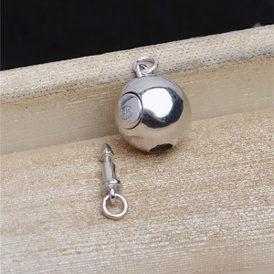 Wenchi S925 Plaqué Or 18K Boucle Circulaire à Encliquetage 9,7 mm Lisse avec Modèle Simple à Pression 8 mm 25093 - Product Image 3