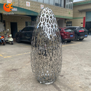 Xiyuanda 2025 Thương Hiệu Riêng Tùy Chỉnh Cao Thép Rỗng Trứng Điêu Khắc Ngoài Trời Trang Trí Sân Vườn Kim Loại Thủ Công - Product Image 5