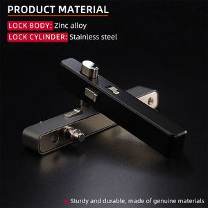 Thiết Kế Hiện Đại Nhôm Ổ Khóa Cửa Sổ Key Bền Nhựa Trượt Cửa Sổ An Ninh Stopper Cho Dọc Cài Đặt Vít Loại - Product Image 3