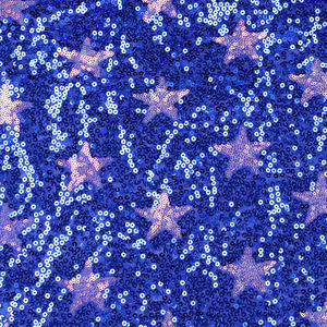 Hot bán màu xanh sequin 3 + 5cm năm cánh sao thêu ren vải - Product Image 4