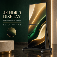 Afficheur LED pliable P1.86 pour salle d'exposition de voitures de luxe, cadre fin, contraste élevé, 4K HDR10, garantie de 2 ans, 1200 cd, écran de visualisation 170°