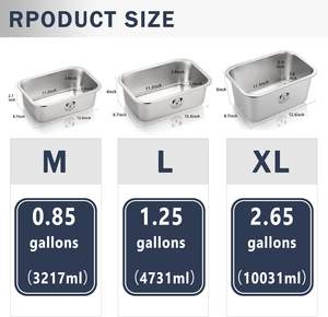 Oem הסיטונאי קיבולת גבוהה קערות כלב נירוסטה לכלבים גדולים ועמידים קערות האכלת מתכת ומים - Product Image 4