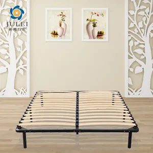Modern Western Style Easy Assembling Euro Double King Size Metal Bed Frame Base For Single