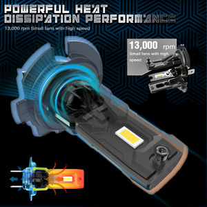 Faro LED Integrado T7S para Autos <span class=keywords><strong>H7</strong></span> Bombilla Modificada 6000K 100W Comercio Exterior Instalación sin Pérdidas Decodificación Nuevo - Product Image 3