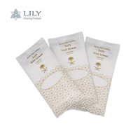 Vente en gros de serviettes en microfibre Serviette humide personnalisée pour hôtel restaurant et compagnie aérienne Serviette humide jetable rafraîchissante au parfum de fleurs