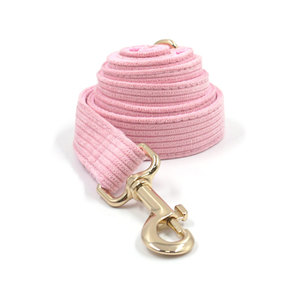 Collar Personalizado para Cachorro con Hebillas Doradas, Estilo <span class=keywords><strong>Princesa</strong></span>, Collar de Pana Rosa Claro para Perro, Buen Precio, Elegante Collar y Correa para Mascotas con Lazo - Product Image 3