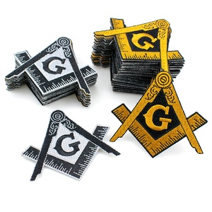Tùy Chỉnh <span class=keywords><strong>Masonic</strong></span> Thương Hiệu Thêu Huy Hiệu Dệt Thêu Vá - Product Image 4