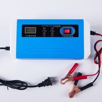 Layar LCD 12V 24V 20A pengisi daya baterai Gel AGM mobil sepeda motor 6V 12V 20 ah-120 ah pengisi daya baterai asam timbal dengan cangkang ABS