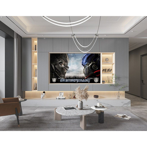 Armarios de <span class=keywords><strong>tv</strong></span> de pared clásicos personalizados para el hogar, sala de estar modernos para juegos de muebles, laca de alto brillo, <span class=keywords><strong>blanco</strong></span>, mdf, muebles de madera - Product Image 4