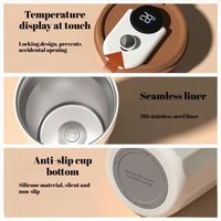 Gobelet isotherme en acier inoxydable 316L de 15 oz, à double paroi, avec cordon, tasse à café portable, maintien au chaud de 12 à 24 heures