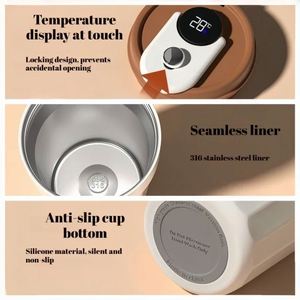 Gobelet isotherme en acier inoxydable 316L de 15 oz, à double paroi, avec cordon, tasse à café portable, maintien au chaud de 12 à 24 heures - Product Image 3