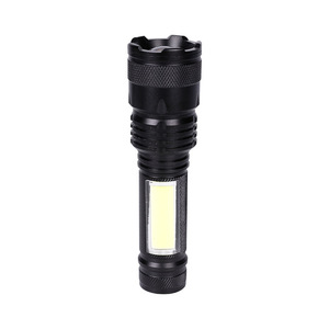 Lampe torche LED rechargeable Ningbo Zoom 18650, projecteur extérieur pour camping avec lumière latérale COB - Product Image 1