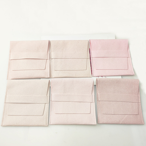 Luxury Customized Printed Microfiber Suede Jewelry Packaging <b>Pouch</b> Bags for Jewelry Velvet Gift Envelope <b>Pouch</b> with Logo - Product Image 4