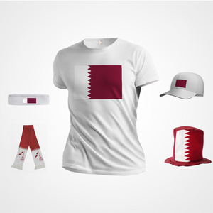 Camiseta de Fútbol de Qatar con Logotipo Personalizado, Tejido de Poliéster, Impresión Digital, Recuerdo para Aficionados - Product Image 4
