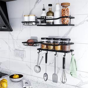 Nouveau porte-savon mural moderne en acier inoxydable à double niveau, étanche, avec rangement pour bouteilles d'assaisonnement - Product Image 4