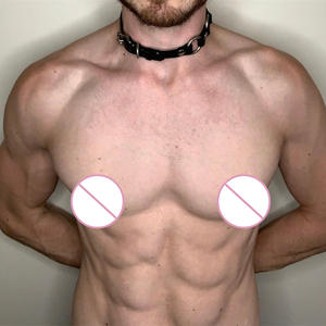 Collier de cou en cuir unisexe, bracelet, bijoux de costume personnalisés, produits érotiques <span class=keywords><strong>BDSM</strong></span> - Product Image 5