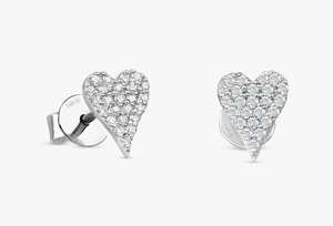 Elegant Round Brilliant Lab Grown Diamond <b>Stud</b> Earrings 925 <b>Sterling</b> <b>Silver</b> Luxury Fine Jewelry Anniversary Gift - Product Image 1