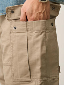 <strong>Men's</strong> 300g Elastic Waist Cargo Pants Straight Leg Casual Workwear <strong>Trousers</strong> for Daily Outdoor - Product Image 2