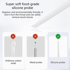 Kit de retrait des calculs amygdaliens électriques, nettoyeur buccal à 3 modes d'aspiration avec lumière LED, outil de nettoyage des <span class=keywords><strong>amygdales</strong></span> rechargeable - Product Image 3