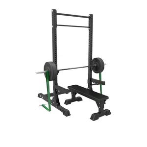 Reduce Weight Cross fit Machine 75 mm tube Half Squat rack with Dip Attachments