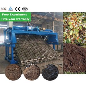 Retourneur de compost de type chaîne à plaques de 1,8 m de profondeur pour la fermentation des déchets organiques en profondeur - Product Image 3