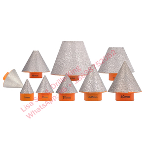 Disco de Diamante para Biselado, Broca Cónica, Escariador con Rosca M14, para Ampliar, Dar Forma Redonda, Biselado, Recorte de Azulejos, Cerámica y Mármol - Product Image 2