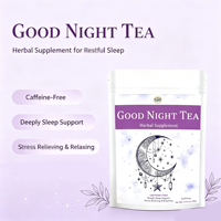 Teh OEM Good Night Tea untuk Mendukung Tidur, Menenangkan Saraf & Relaksasi Tubuh & Pikiran Sebelum Tidur, Mengurangi Stres, Membantu Tidur Lebih Cepat & Nyenyak