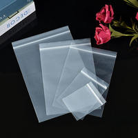 Sacs en plastique transparents refermables personnalisés avec fermeture éclair pour emballage de bijoux, sacs refermables transparents avec fermeture éclair et joint de maintien