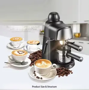 Machine à café expresso professionnelle Moka de sable commercial de 240ml 4 tasses