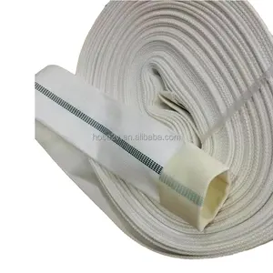 TOWAY agriculture farm 20Inch irrigation fire hose PVC layflat hose Irrigation hose white cloth jacket weaved 6bar waterdelivery