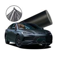 Film de protection de peinture PPF en TPU satiné noir discret pour décoration automobile, film PPF changeant de couleur