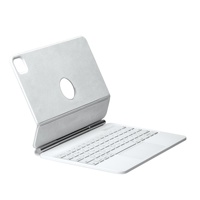 Clavier Folio Ultra Fin avec Pavé Tactile Sans Fil Blanc Brillant P109 Pro P129 Pro Certifié FCC pour iPad Pro 11/12.9 USB-C Neuf