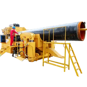 Máquina dobradeira hidráulica usada para construção de tubulações de petróleo e gás