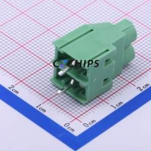 DB910-6.35-2P-GN-S Screw Terminal Block Through hole Component (THT),P=6.35mm Connector 1x2P 6.35mm Green Through Hole - Product Image 1