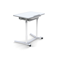 Table d'étudiant en tube d'acier Bureau Meubles pour enfants Tables réglables en hauteur pour salle de classe