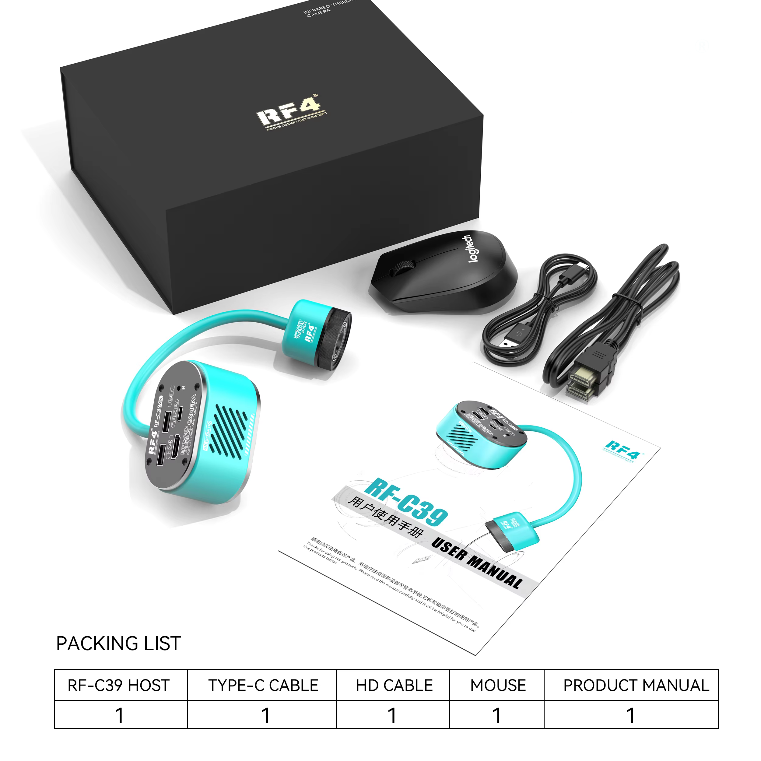 Cámara de Análisis Térmico Infrarrojo RF4 RF-C39