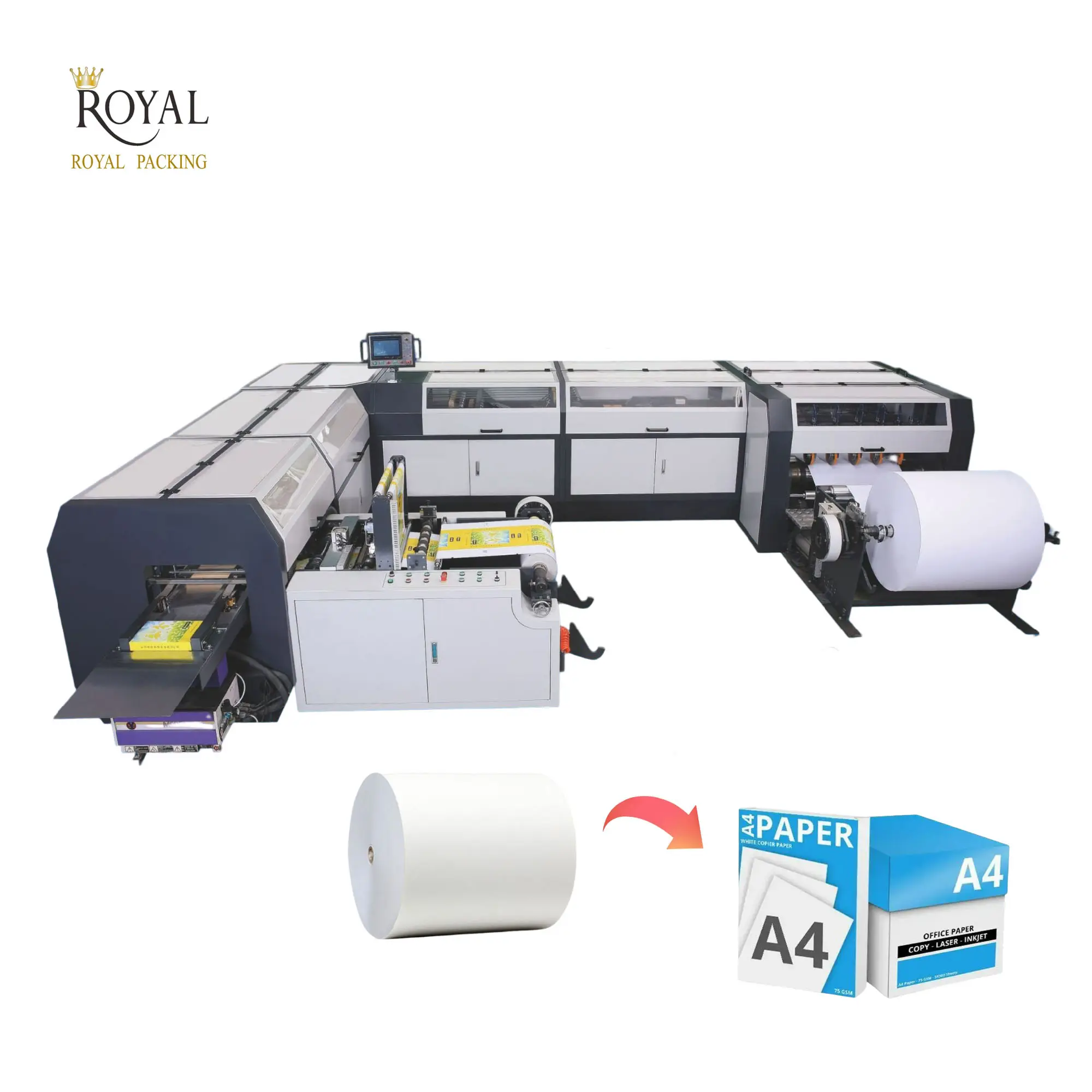 Ligne de Production de papier A4 entièrement automatique, machine de fabrication de papier
