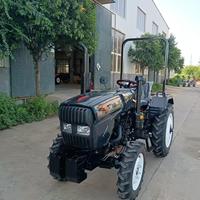Traktor Pertanian Diesel Kecil 50HP 4WD, Traktor Pertanian Handal dengan Penggerak Gigi dan Starter Elektrik untuk Operasi di Lahan dan Kebun