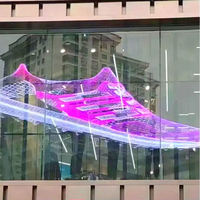 Adhésif d'écran transparent Affichage LED Mur vidéo LED transparent SDK RGB Extérieur Intérieur Verre Module LED transparent Usine