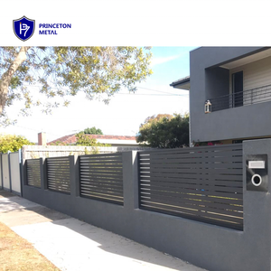 برينسيتون لوحة سياج معدني للحديقة من سبائك الألومنيوم في الهواء الطلق ديكورات سكنية طبيعية معالجة بالضغط - Product Image 5