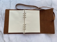 Agenda à feuilles mobiles en cuir Crazy Horse fait main, personnalisé, classique, format A5, journal de voyage vintage, carnet d'écriture rechargeable