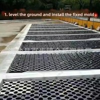 Moules en plastique haute capacité pour pavage végétal moulé sur place en béton pour espaces extérieurs et parkings gazonnés